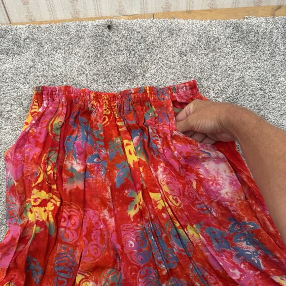 Two Piece Boho Hippy Outfit Palazzo shorts Plus 3X Psychadelic Resort Festival - Picture 7 of 10